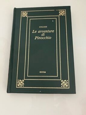 Le avventure di Pinocchio Hardcover - Dark Green with Gold Accents